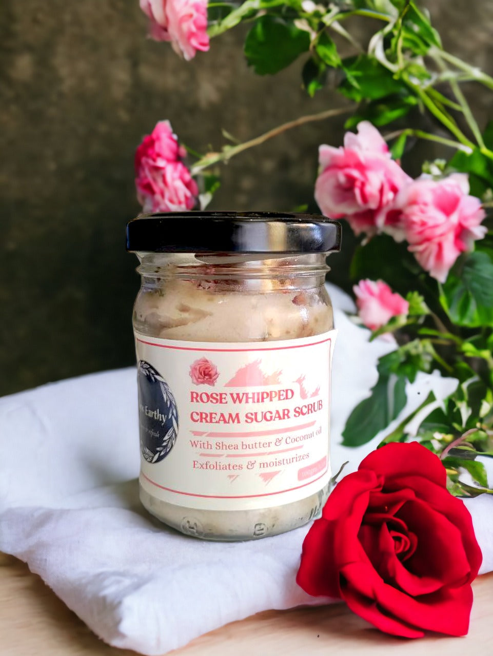 Rose Wipped Cream Sugar Scrub