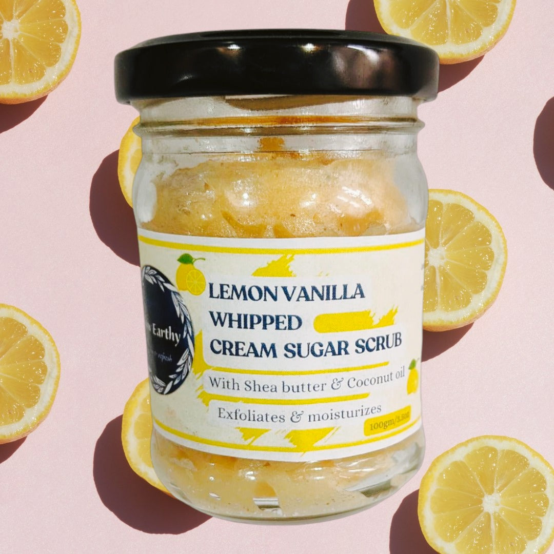 Lemon Vanila Whipped Cream Sugar Scrub
